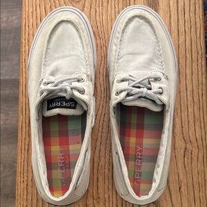 Sperry Men's White Boat Shoes
